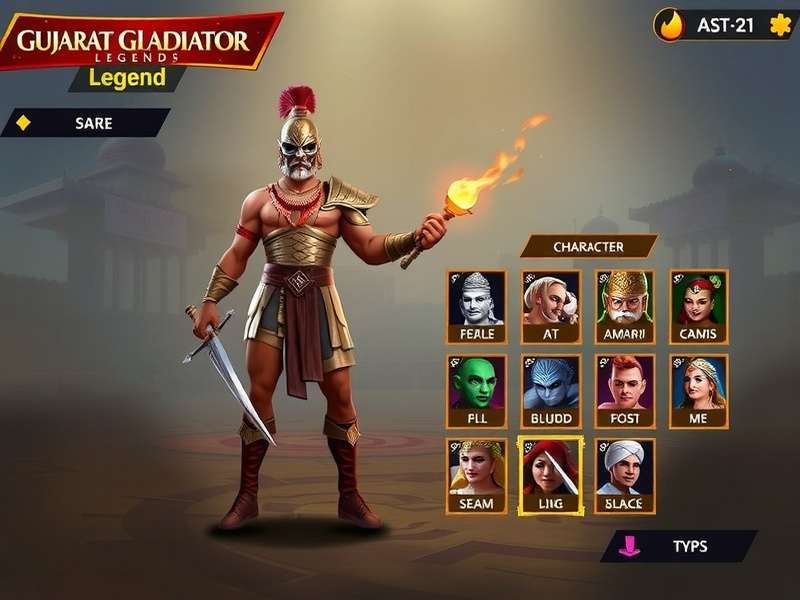 Gujarat Gladiator Legend character customization